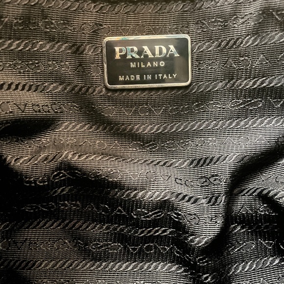 Vintage 90s Y2K Black Nylon Prada Bag B8490 Borsa in Tessuto Metropoli Tote - Picture 12 of 15